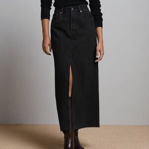 American Eagle AE 77 Premium Denim Maxi Skirt